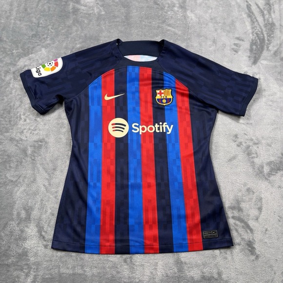 Nike Tops - Nike FC Barcelona 2022/23 Stadium Home Women's Jersey Slim Fit Medium DJ7771-452